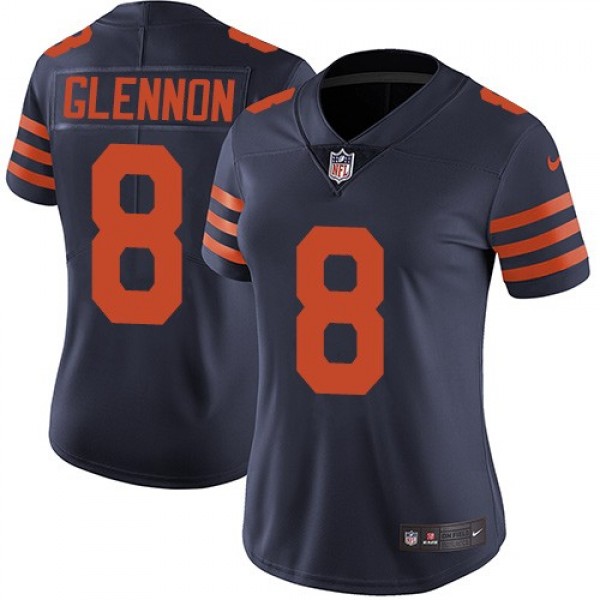 Women's Bears #8 Mike Glennon Navy Blue Alternate Stitched NFL Vapor Untouchable Limited Jersey