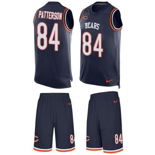Nike Bears #84 Cordarrelle Patterson Navy Blue Team Color Men's Stitched NFL Limited Tank Top Suit Jersey