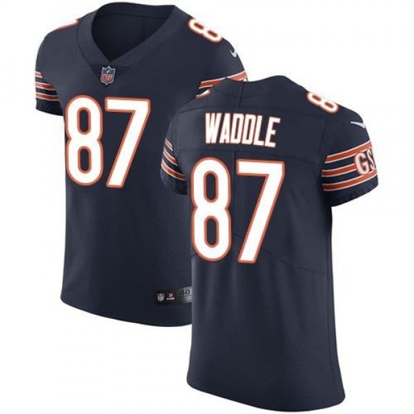 Nike Bears #87 Tom Waddle Navy Blue Team Color Men's Stitched NFL Vapor Untouchable Elite Jersey