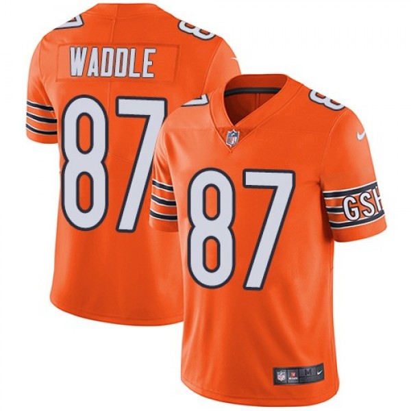Nike Bears #87 Tom Waddle Orange Men's Stitched NFL Limited Rush Jersey