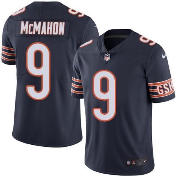 Nike Bears #9 Jim McMahon Navy Blue Team Color Men's Stitched NFL Vapor Untouchable Limited Jersey