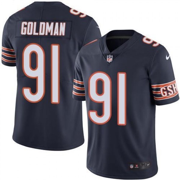 Nike Bears #91 Eddie Goldman Navy Blue Team Color Men's Stitched NFL Vapor Untouchable Limited Jersey