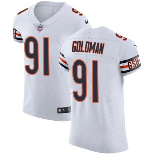 Nike Bears #91 Eddie Goldman White Men's Stitched NFL Vapor Untouchable Elite Jersey