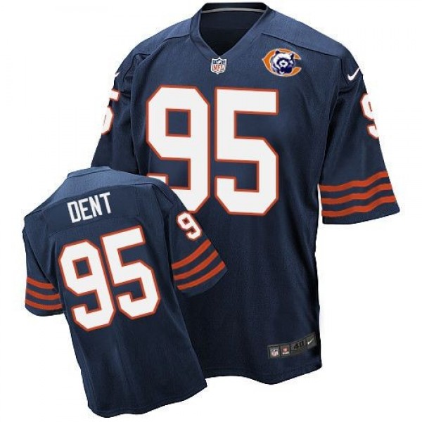 Nike Bears #95 Richard Dent Navy Blue Throwback Men's Stitched NFL Elite Jersey
