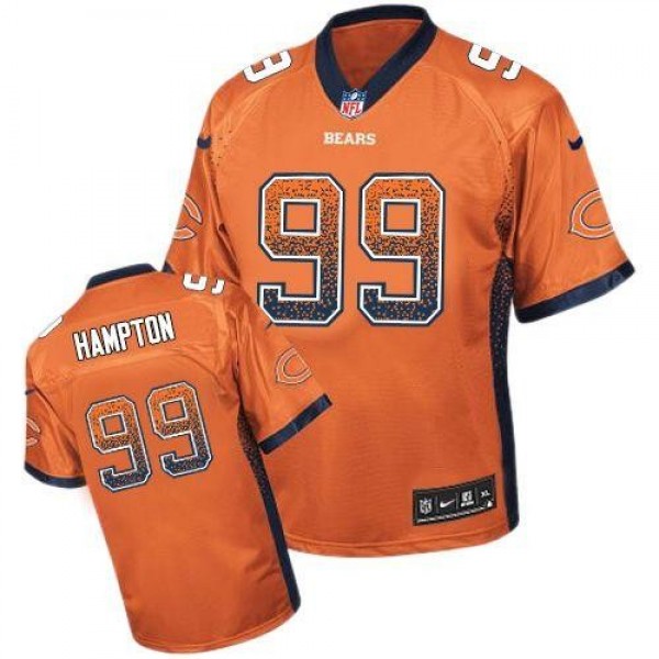 Nike Bears #99 Dan Hampton Orange Alternate Men's Stitched NFL Elite Drift Fashion Jersey