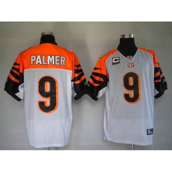 Bengals #9 Carson Palmer White Stitched NFL Jersey