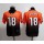 Nike Bengals #18 A.J. Green Orange/Black Men's Stitched NFL Elite Fadeaway Fashion Jersey