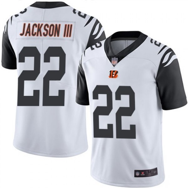 Nike Bengals #22 William Jackson III White Men's Stitched NFL Limited Rush Jersey