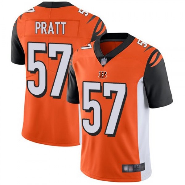Nike Bengals #57 Germaine Pratt Orange Alternate Men's Stitched NFL Vapor Untouchable Limited Jersey