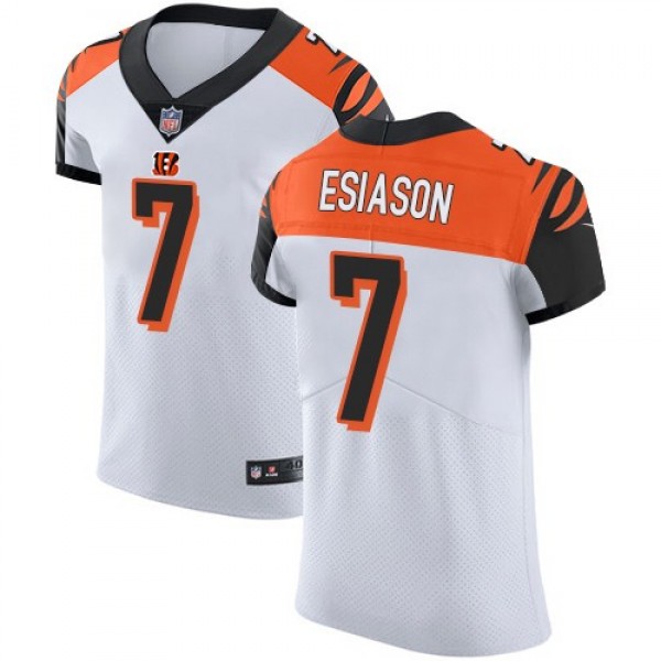 Nike Bengals #7 Boomer Esiason White Men's Stitched NFL Vapor Untouchable Elite Jersey