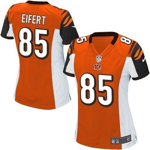 Women's Bengals #85 Tyler Eifert Orange Alternate Stitched NFL Elite Jersey