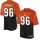 Nike Bengals #96 Carlos Dunlap Orange/Black Men's Stitched NFL Elite Fadeaway Fashion Jersey