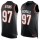 Nike Bengals #97 Geno Atkins Black Team Color Men's Stitched NFL Limited Tank Top Jersey