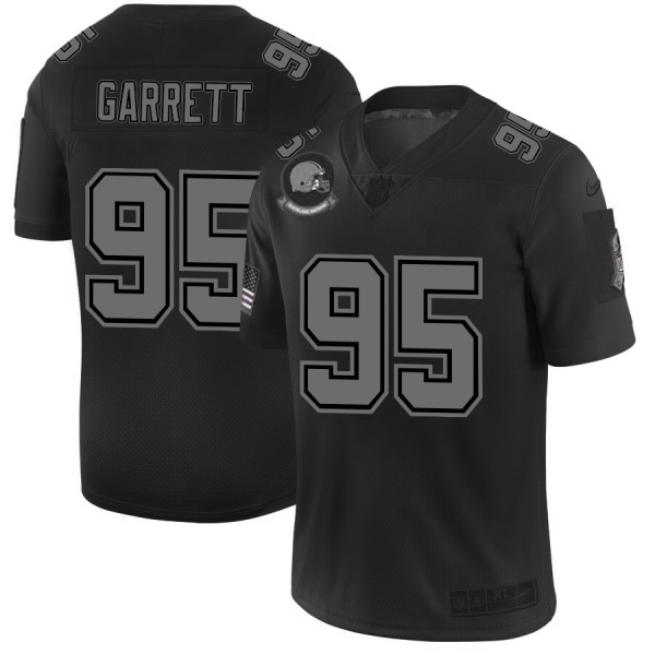 Cleveland Browns #95 Myles Garrett Men's Nike Black 2019 Salute to Service Limited Stitched NFL Jersey