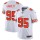 Cleveland Browns #95 Myles Garrett Nike White Team Logo Vapor Limited NFL Jersey