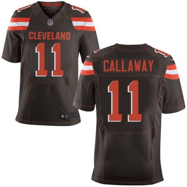 Nike Browns #11 Antonio Callaway Brown Team Color Men's Stitched NFL Elite Jersey