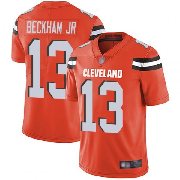 Nike Browns #13 Odell Beckham Jr Orange Alternate Men's Stitched NFL Vapor Untouchable Limited Jersey