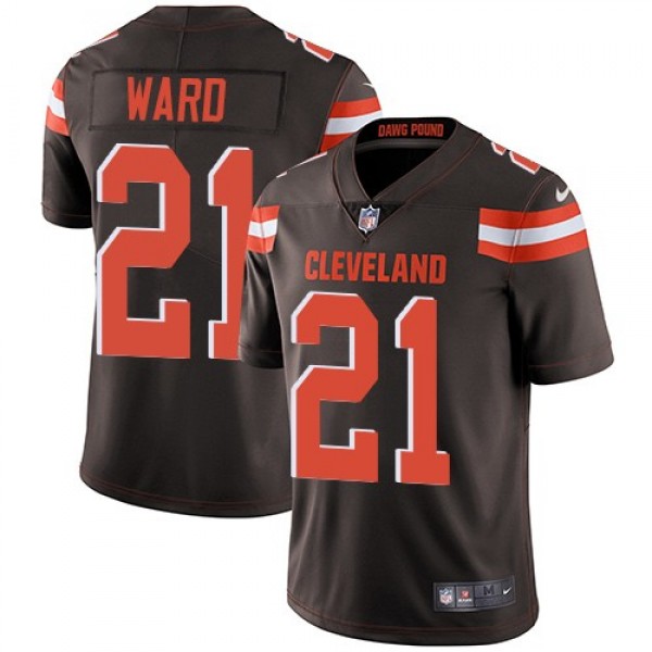 Nike Browns #21 Denzel Ward Brown Team Color Men's Stitched NFL Vapor Untouchable Limited Jersey