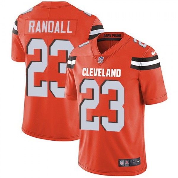 Nike Browns #23 Damarious Randall Orange Alternate Men's Stitched NFL Vapor Untouchable Limited Jersey