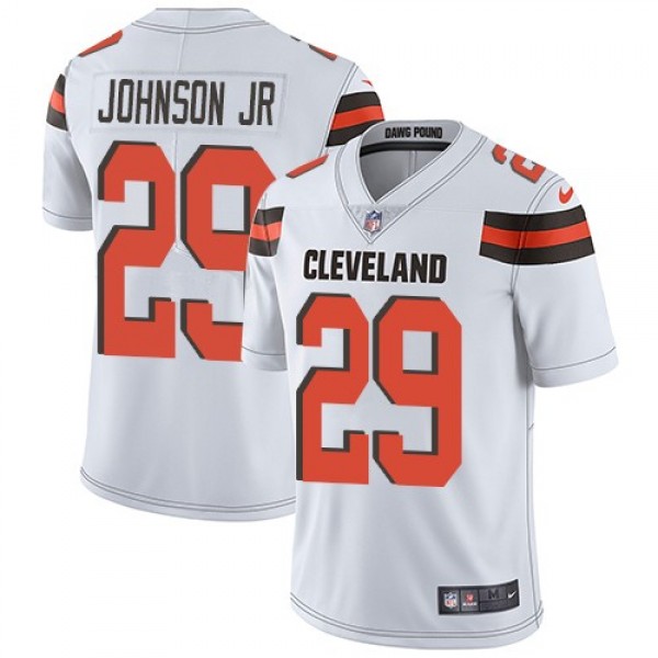 Nike Browns #29 Duke Johnson Jr White Men's Stitched NFL Vapor Untouchable Limited Jersey