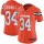 Women's Browns #34 Isaiah Crowell Orange Alternate Stitched NFL Vapor Untouchable Limited Jersey