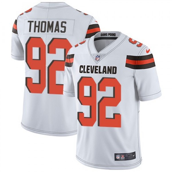 Nike Browns #92 Chad Thomas White Men's Stitched NFL Vapor Untouchable Limited Jersey