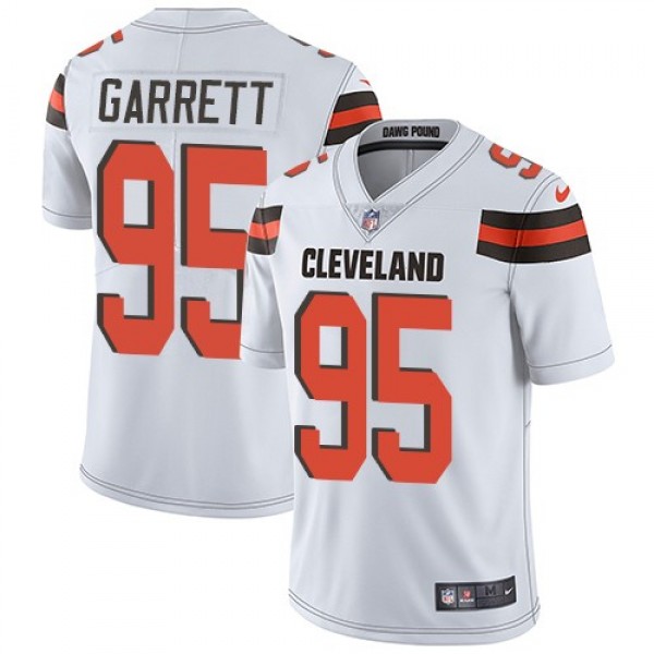 Nike Browns #95 Myles Garrett White Men's Stitched NFL Vapor Untouchable Limited Jersey