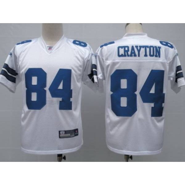 Cowboys #84 Patrick Crayton White Stitched NFL Jersey
