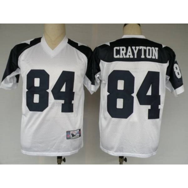 Cowboys #84 Patrick Crayton White Thanksgiving Stitched Throwback NFL Jersey