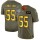 Dallas Cowboys #55 Leighton Vander Esch NFL Men's Nike Olive Gold 2019 Salute to Service Limited Jersey