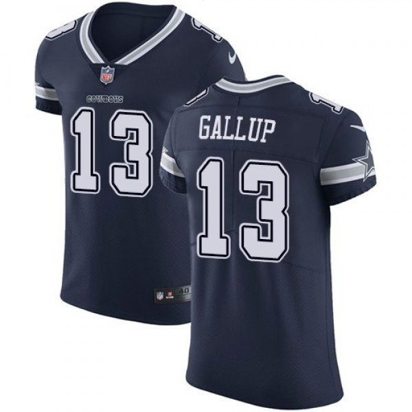 Nike Cowboys #13 Michael Gallup Navy Blue Team Color Men's Stitched NFL Vapor Untouchable Elite Jersey