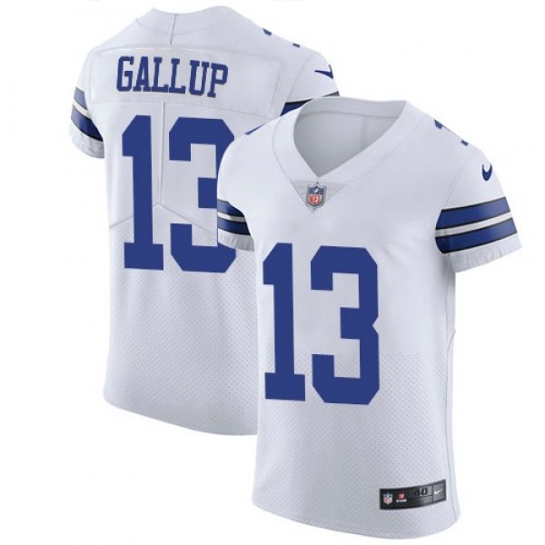 Nike Cowboys #13 Michael Gallup White Men's Stitched NFL Vapor Untouchable Elite Jersey