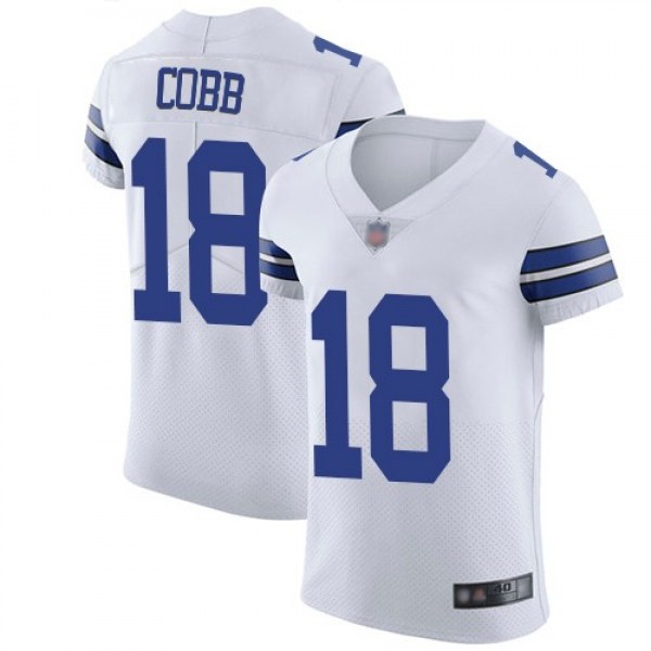 Nike Cowboys #18 Randall Cobb White Men's Stitched NFL Vapor Untouchable Elite Jersey