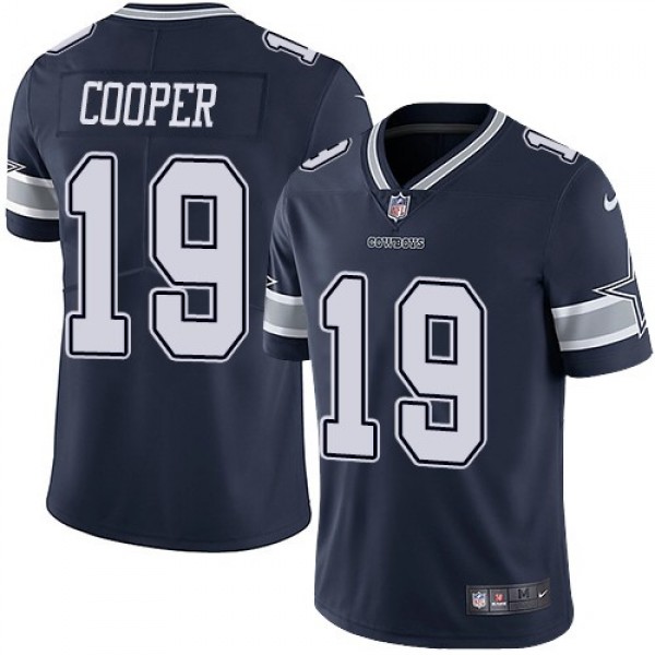 Nike Cowboys #19 Amari Cooper Navy Blue Team Color Men's Stitched NFL Vapor Untouchable Limited Jersey