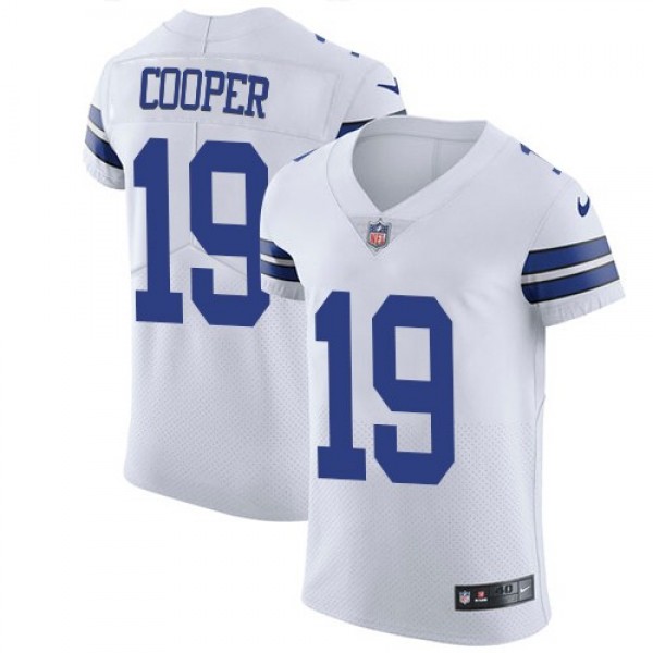 Nike Cowboys #19 Amari Cooper White Men's Stitched NFL Vapor Untouchable Elite Jersey