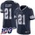 Nike Cowboys #21 Ezekiel Elliott Navy Blue Team Color Men's Stitched NFL 100th Season Vapor Limited Jersey