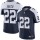 Nike Cowboys #22 Emmitt Smith Navy Blue Thanksgiving Men's Stitched NFL Vapor Untouchable Limited Throwback Jersey