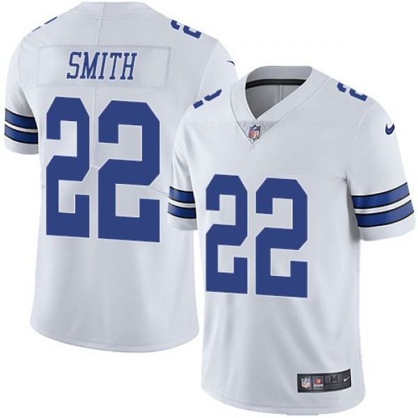 Nike Cowboys #22 Emmitt Smith White Men's Stitched NFL Vapor Untouchable Limited Jersey