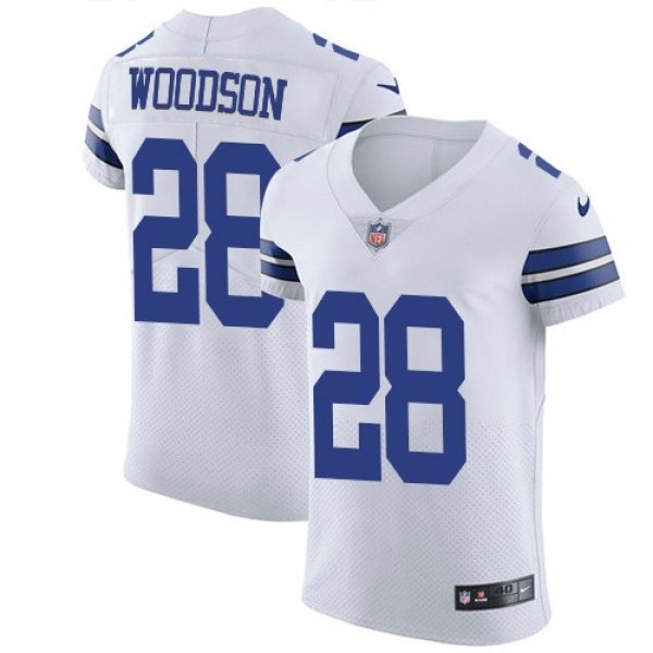 Nike Cowboys #28 Darren Woodson White Men's Stitched NFL Vapor Untouchable Elite Jersey