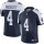 Nike Cowboys #4 Dak Prescott Navy Blue Thanksgiving Men's Stitched NFL Vapor Untouchable Limited Throwback Jersey