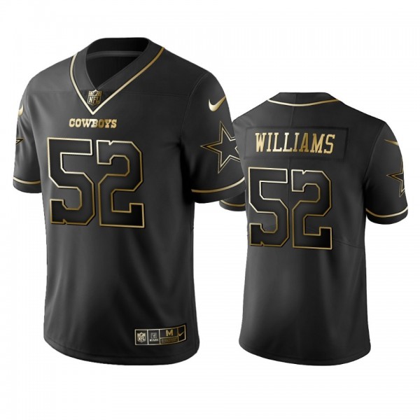 Nike Cowboys #52 Connor Williams Black Golden Limited Edition Stitched NFL Jersey