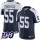 Nike Cowboys #55 Leighton Vander Esch Navy Blue Thanksgiving Men's Stitched NFL 100th Season Vapor Throwback Limited Jersey
