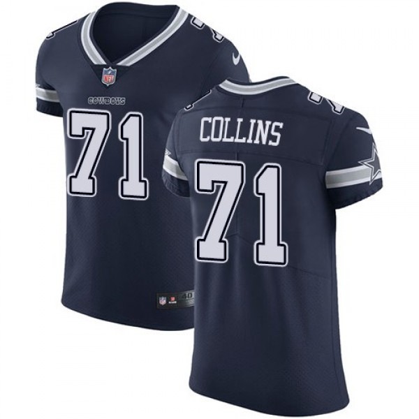 Nike Cowboys #71 La'el Collins Navy Blue Team Color Men's Stitched NFL Vapor Untouchable Elite Jersey