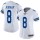 Women's Cowboys #8 Troy Aikman White Stitched NFL Vapor Untouchable Limited Jersey