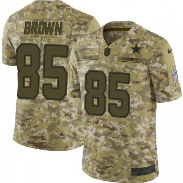 Nike Cowboys #85 Noah Brown Camo Men's Stitched NFL Limited 2018 Salute To Service Jersey