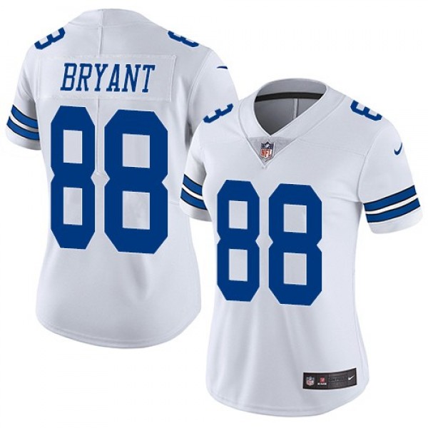 Women's Cowboys #88 Dez Bryant White Stitched NFL Vapor Untouchable Limited Jersey