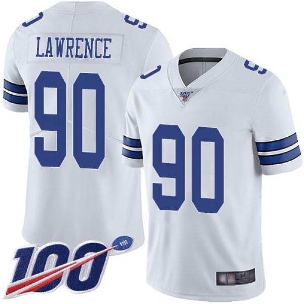 Nike Cowboys #90 Demarcus Lawrence White Men's Stitched NFL 100th Season Vapor Limited Jersey