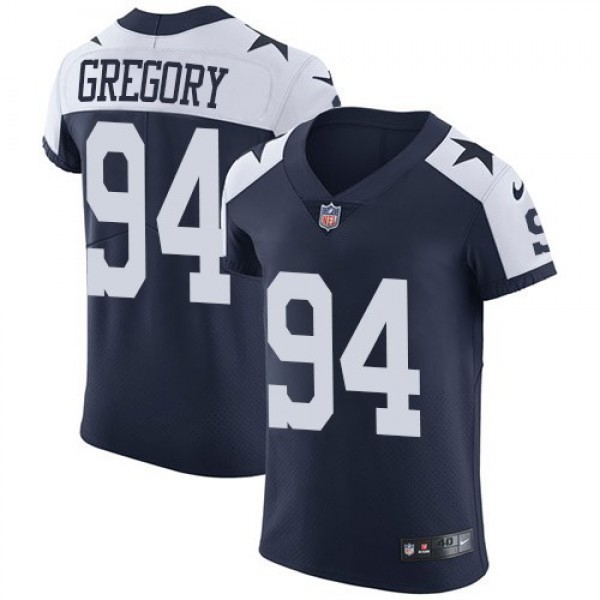 Nike Cowboys #94 Randy Gregory Navy Blue Thanksgiving Men's Stitched NFL Vapor Untouchable Throwback Elite Jersey