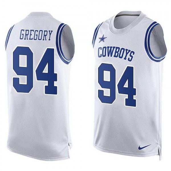 Nike Cowboys #94 Randy Gregory White Men's Stitched NFL Limited Tank Top Jersey