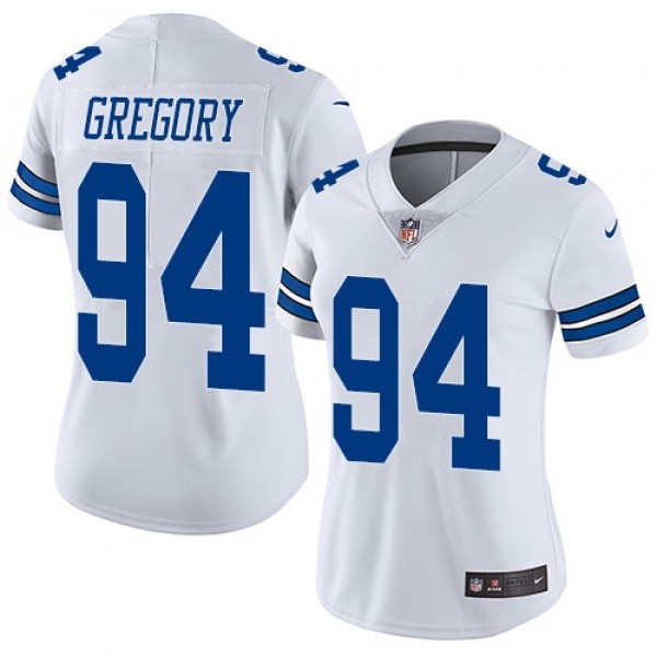 Women's Cowboys #94 Randy Gregory White Stitched NFL Vapor Untouchable Limited Jersey